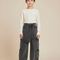 Pantalon Jupe Cargo Denim Asymétrique Garçon Gris - Jean