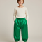 Pantalon Jupe Vert Satiné Ample Enfant