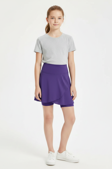 Pantalon Jupe Violet Sportif Confortable Enfant - Polyester