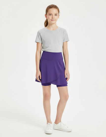 Pantalon Jupe Violet Sportif Confortable Enfant - Polyester