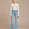 Pantalon Jupe Jean Bleu Clair Évasé Enfant