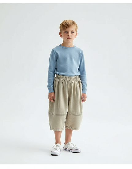 Pantalon Jupe Beige Harem Ample Coton Enfant - Molleton
