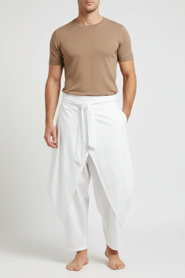 Pantalon Jupe Blanc - Coton