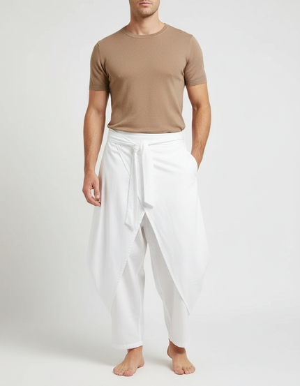 Pantalon Jupe Blanc - Coton
