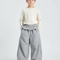 Pantalon Jupe Gris Ample Décontracté Enfant Léger - Polyester