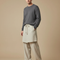 Pantalon Jupe Beige Lin Ample Décontracté Confortable