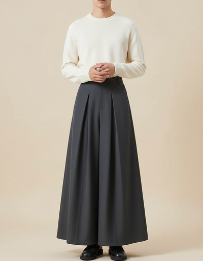 Pantalon Jupe Femme Large