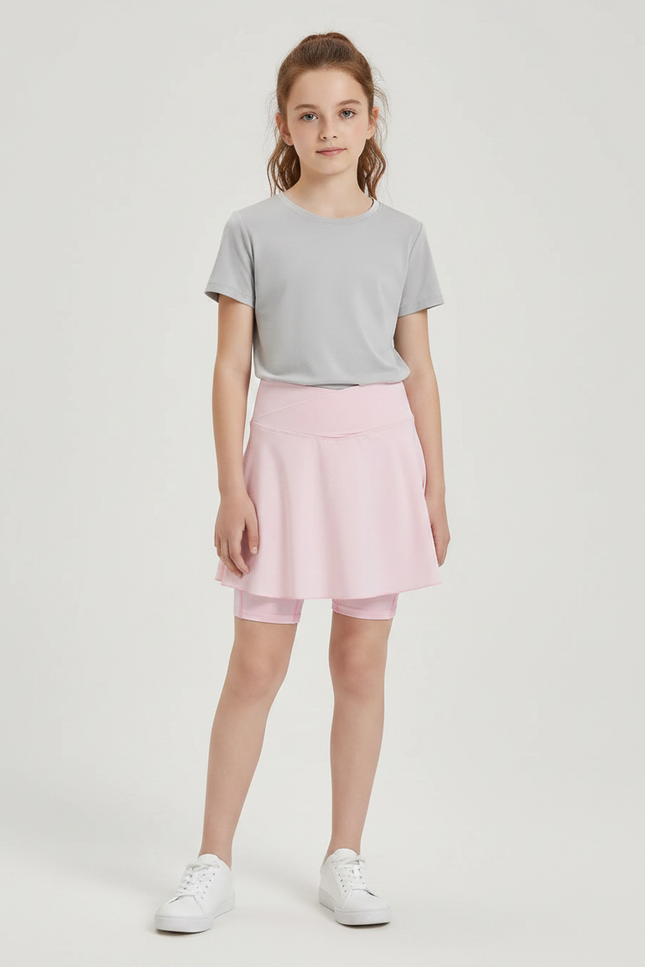 Pantalon Jupe Rose Sportif Confortable Enfant - Polyester