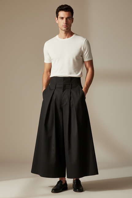 Pantalon Jupe F4f1 - Noir Gabardine