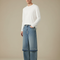 Pantalon Jupe Jean Bleu Ample Décontracté Homme