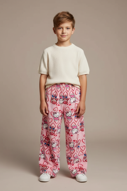 Pantalon Jupe Rose Hello Kitty Spider-Man Molletonné Doux Confortable