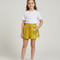Pantalon Jupe Jaune Métallisé Brillant Enfant - Doré Polyester