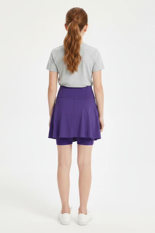 Pantalon Jupe Violet Sportif Confortable Enfant - Polyester - vue 2