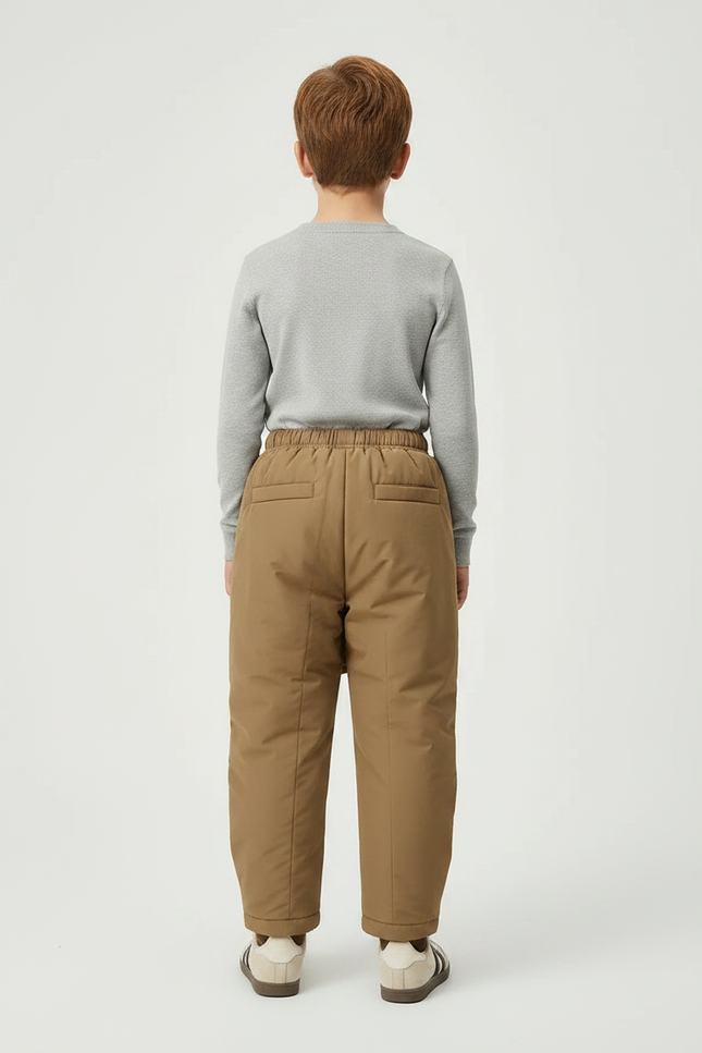 Pantalon Jupe Marron Enfant Matelassé Hiver Confortable - Polyester - vue 2