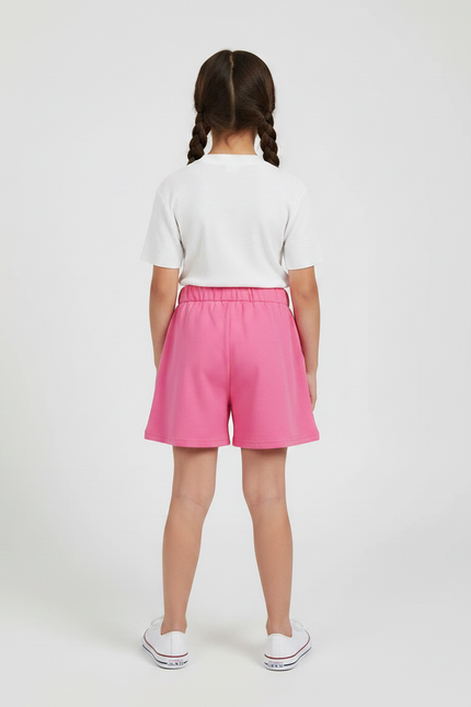 Pantalon Jupe Rose Évasé Sportif Confortable Enfant - Molleton - vue 2