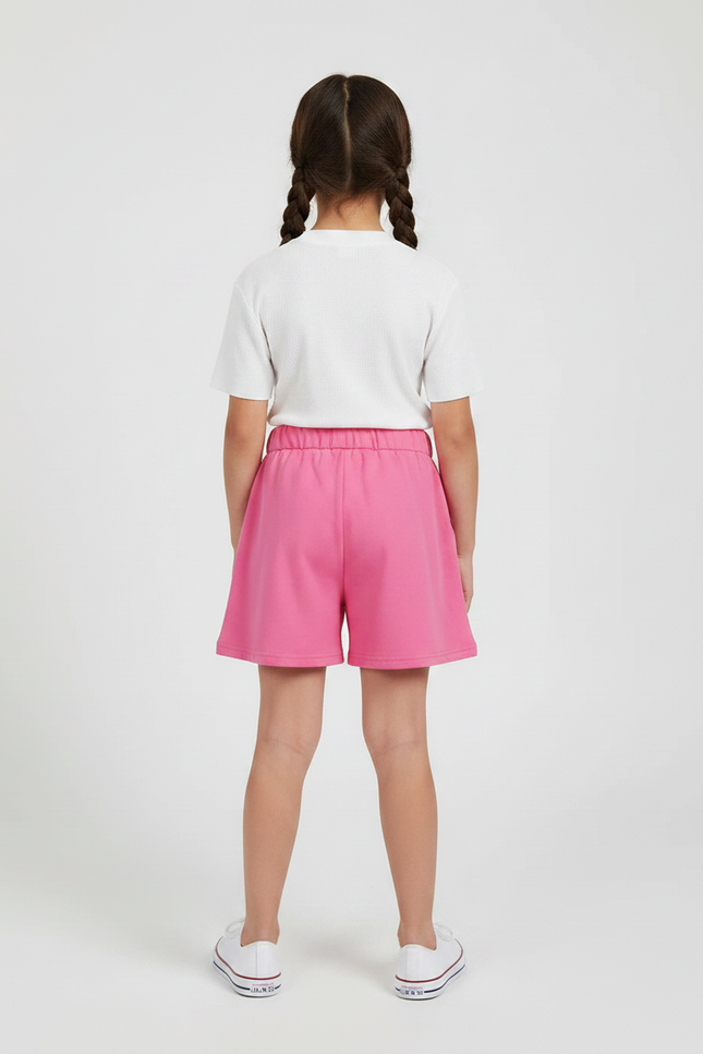 Pantalon Jupe Rose Évasé Sportif Confortable Enfant - Molleton - vue 2