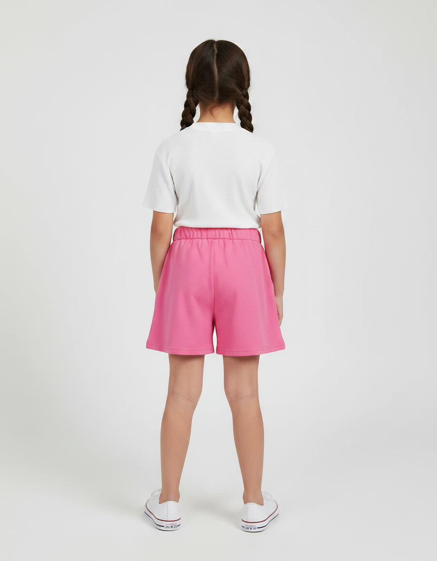 Pantalon Jupe Rose Évasé Sportif Confortable Enfant - Molleton - vue 2