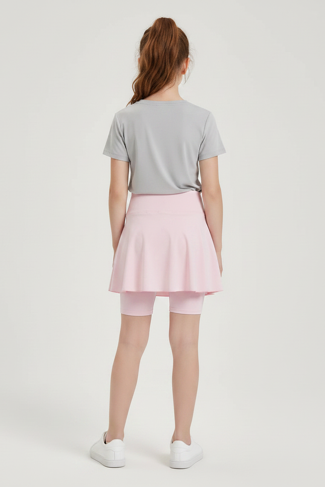 Pantalon Jupe Rose Sportif Confortable Enfant - Polyester - vue 2