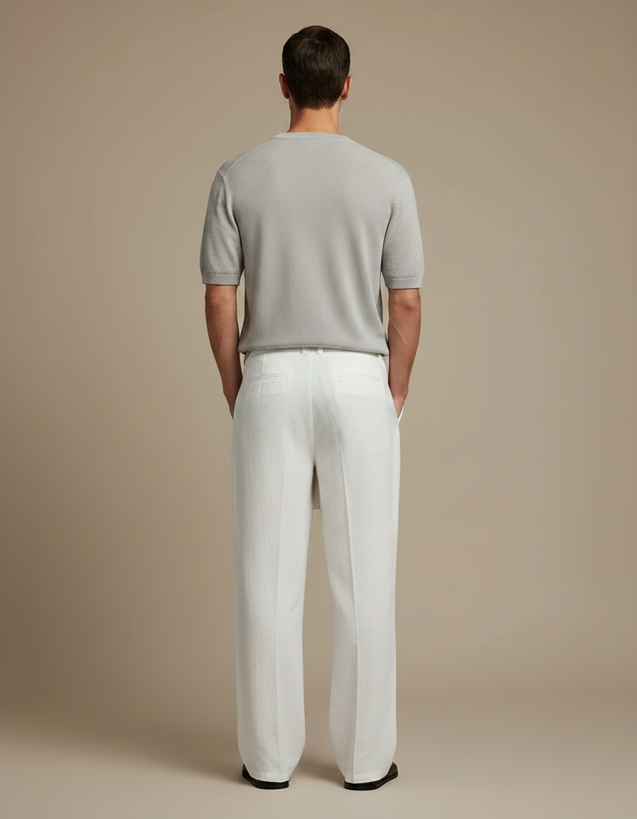 Pantalon Jupe Cd85 - Blanc Lin - vue 2