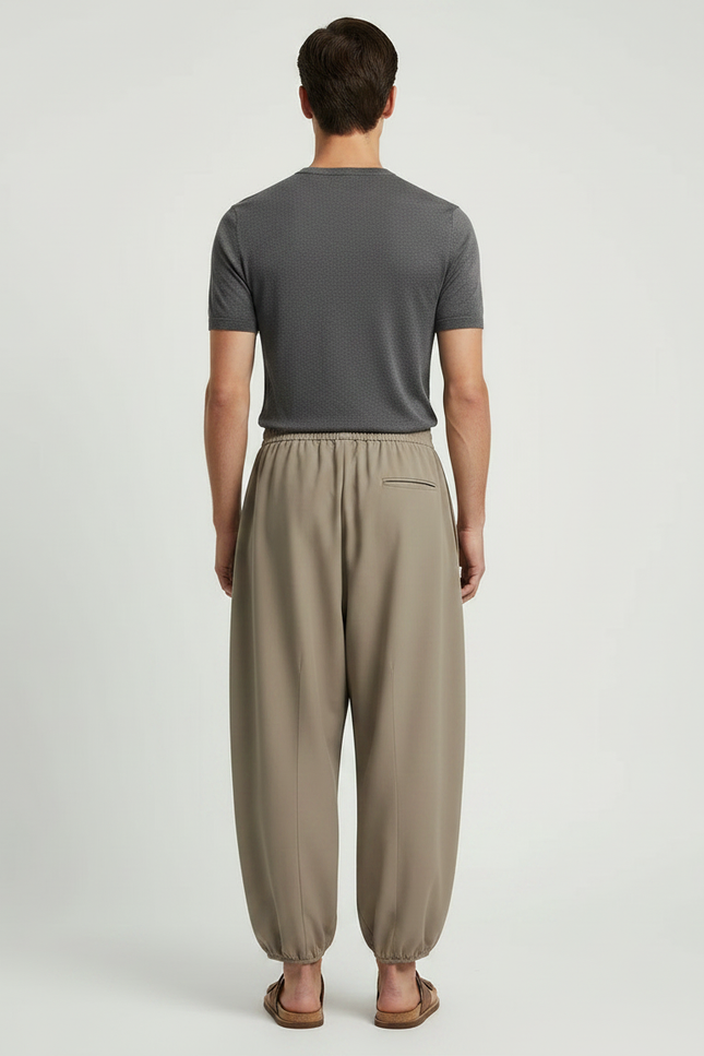 Pantalon Jupe Kaki Ample Superposé Confortable Décontracté - Polyester - vue 2