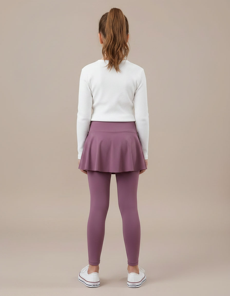 Pantalon Jupe Violet Confortable Sportif Fille - Polyester - vue 2