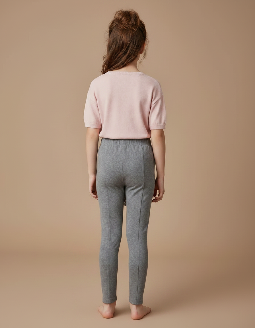 Pantalon Jupe Gris Tulle Superposé Confortable Enfant - Maille - vue 2