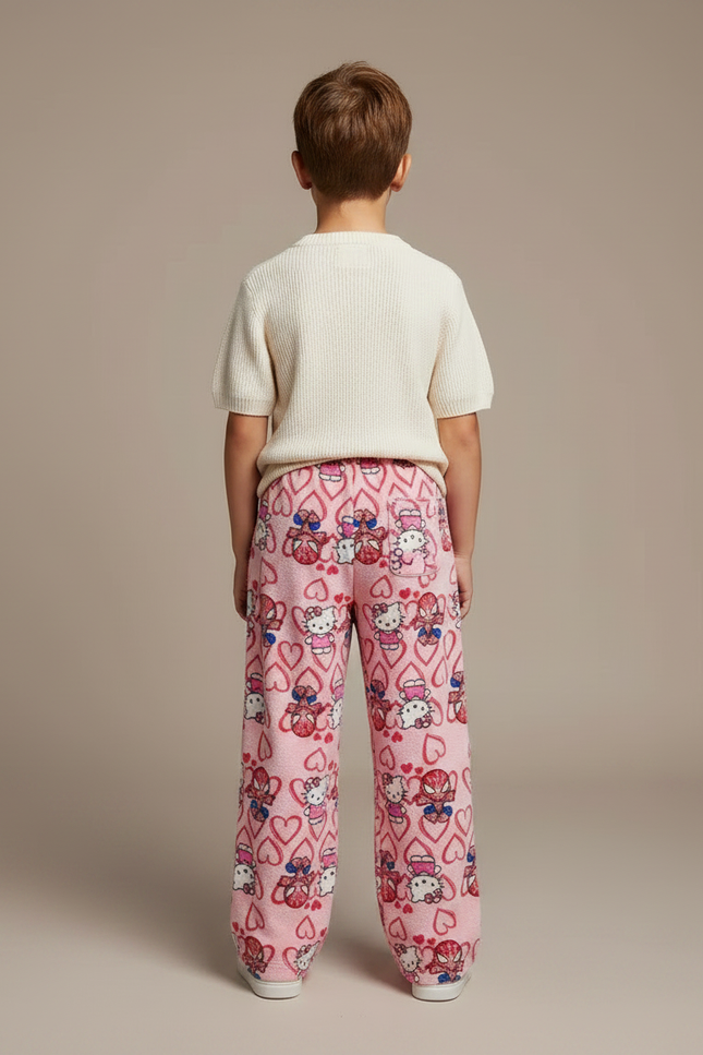Pantalon Jupe Rose Hello Kitty Spider-Man Molletonné Doux Confortable - vue 2