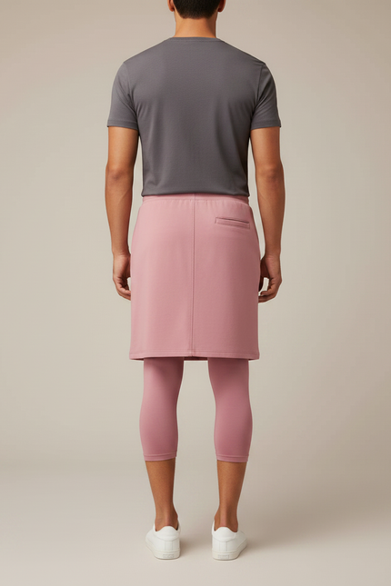 Pantalon Jupe Rose Capris Sport Homme - Polyester - vue 2
