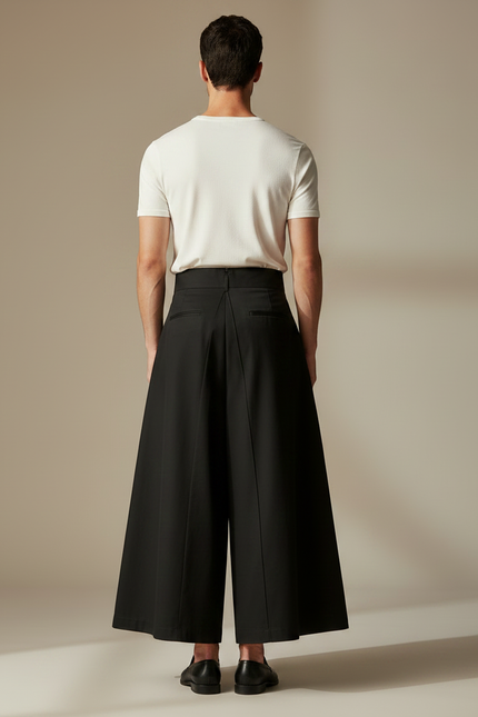 Pantalon Jupe F4f1 - Noir Gabardine - vue 2