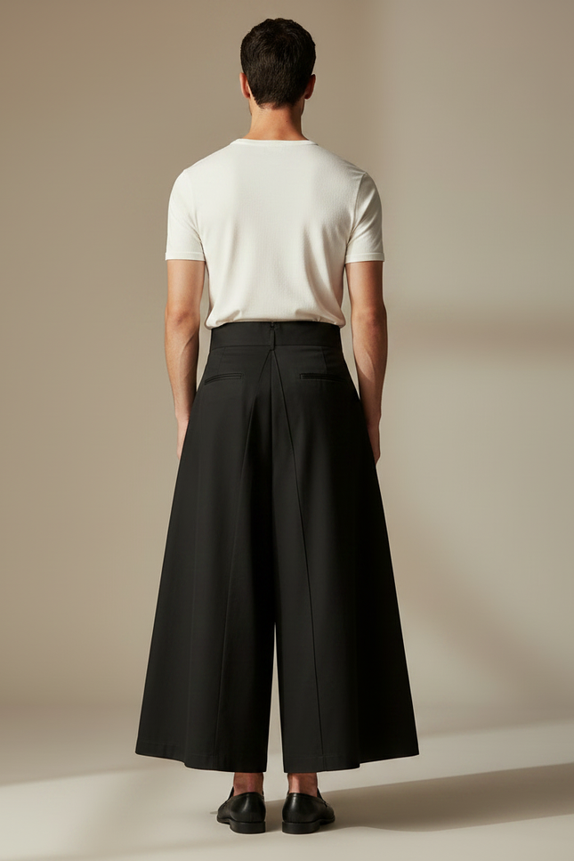 Pantalon Jupe F4f1 - Noir Gabardine - vue 2
