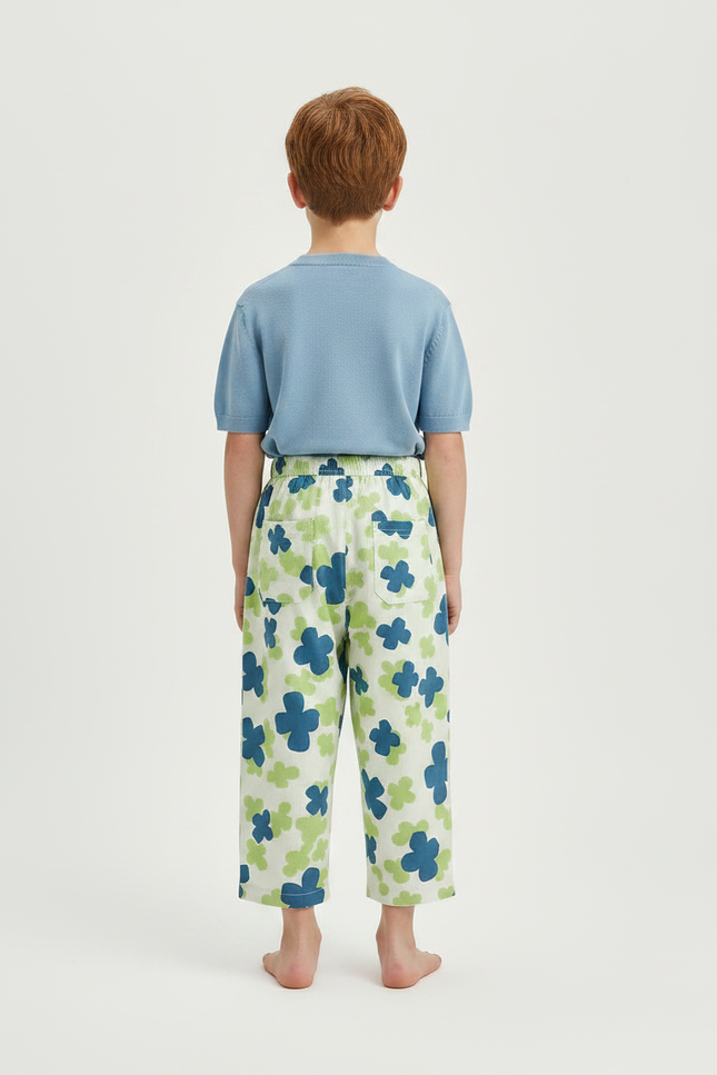 Pantalon Jupe Imprimé Floral Ample Décontracté Enfant - Viscose - vue 2