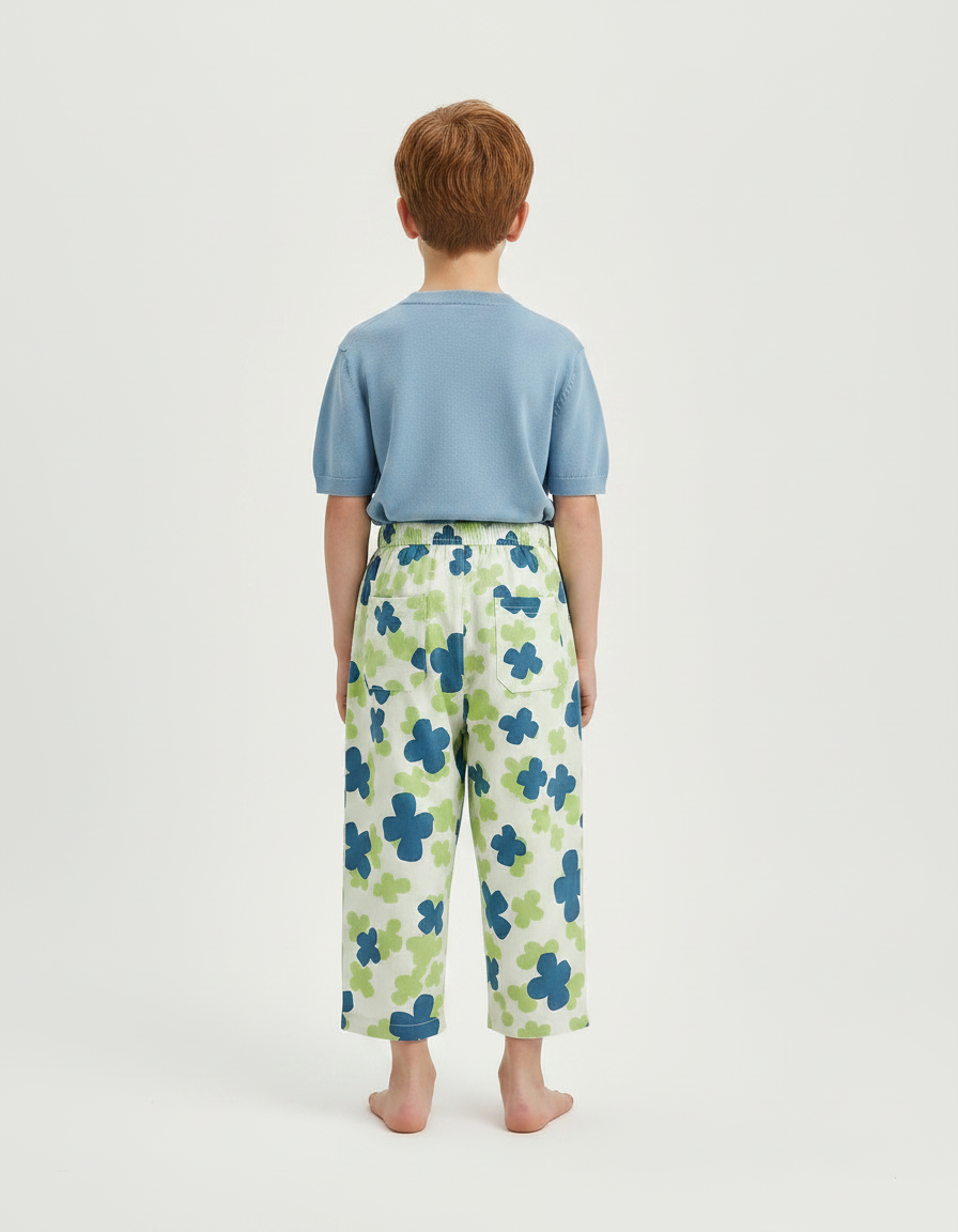 Pantalon Jupe Imprimé Floral Ample Décontracté Enfant - Viscose - vue 2