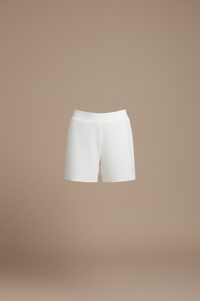 Pantalon Jupe Blanc Plissé Évasé Fluide Décontracté - Polyester - vue 3