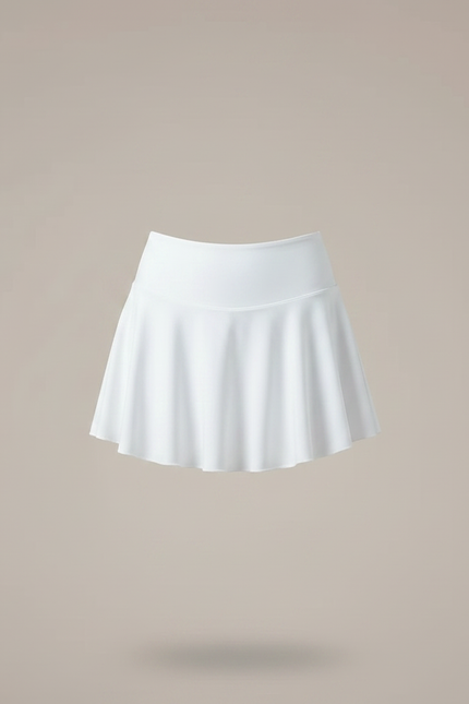 Pantalon Jupe Blanc Plissé Sportif Intégré Léger - Polyester - vue 3