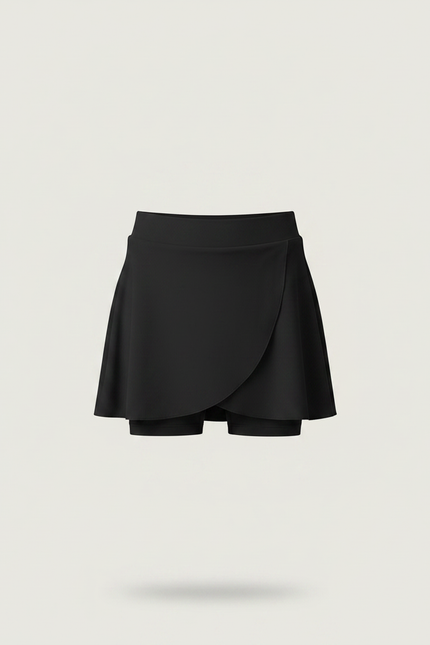 Pantalon Jupe Noir Sportif Fluide Fille - Polyester - vue 3