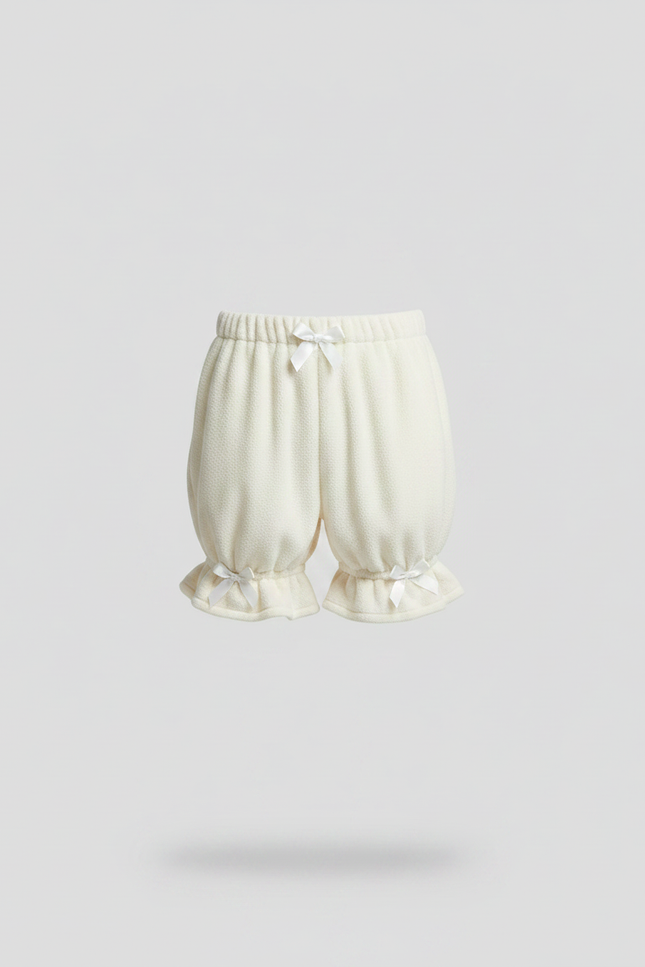 Pantalon Jupe Blanc Crème Moelleux Ample Homme - Beige Molleton - vue 3