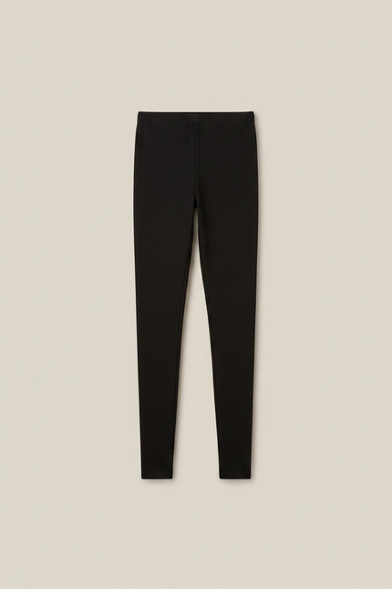 Pantalon Jupe Noir Uni Extensible Fille Confortable - Maille - vue 3