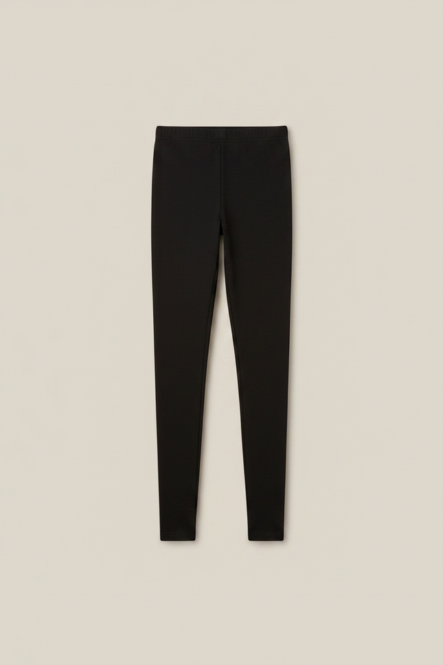 Pantalon Jupe Noir Uni Extensible Fille Confortable - Maille - vue 3