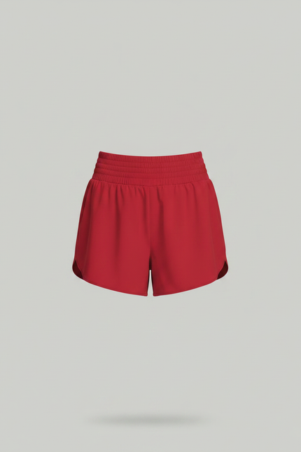 Pantalon Jupe Rouge Fluide Sportif Doublé - Polyester - vue 3
