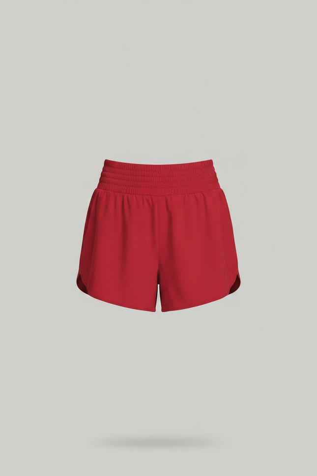 Pantalon Jupe Rouge Fluide Sportif Doublé - Polyester - vue 3