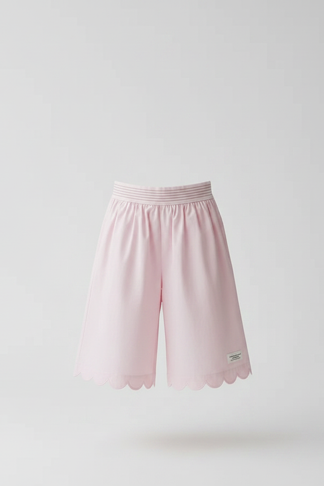 Pantalon Jupe Rose Scallopée Volants Doux Enfant - Coton - vue 3