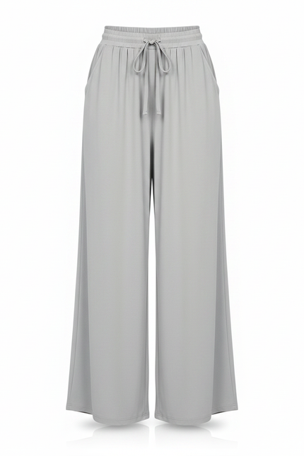 Pantalon Jupe-culotte Femme - Gris Viscose - vue 3