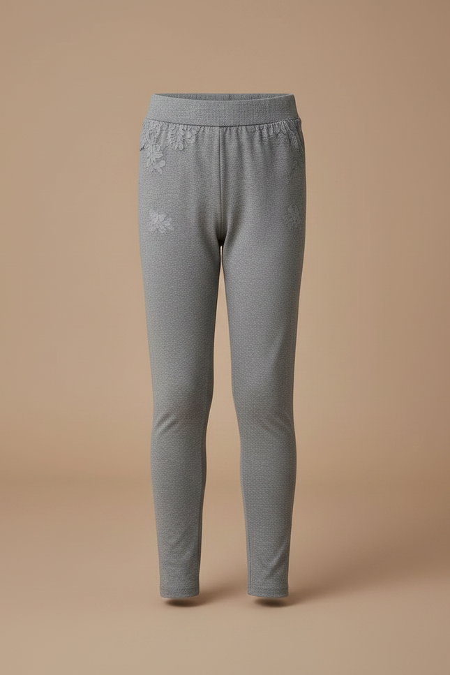Pantalon Jupe Gris Tulle Superposé Confortable Enfant - Maille - vue 3