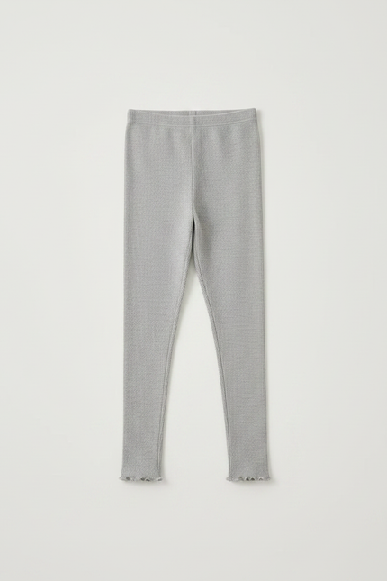 Pantalon Jupe Gris Tulle Plissé Intégré Confortable - Maille - vue 3
