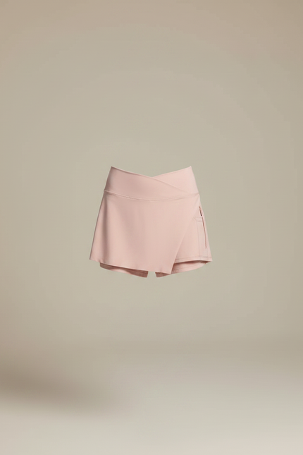 Pantalon Jupe Rose Pâle Crossover Sportif Femme - Polyester - vue 3