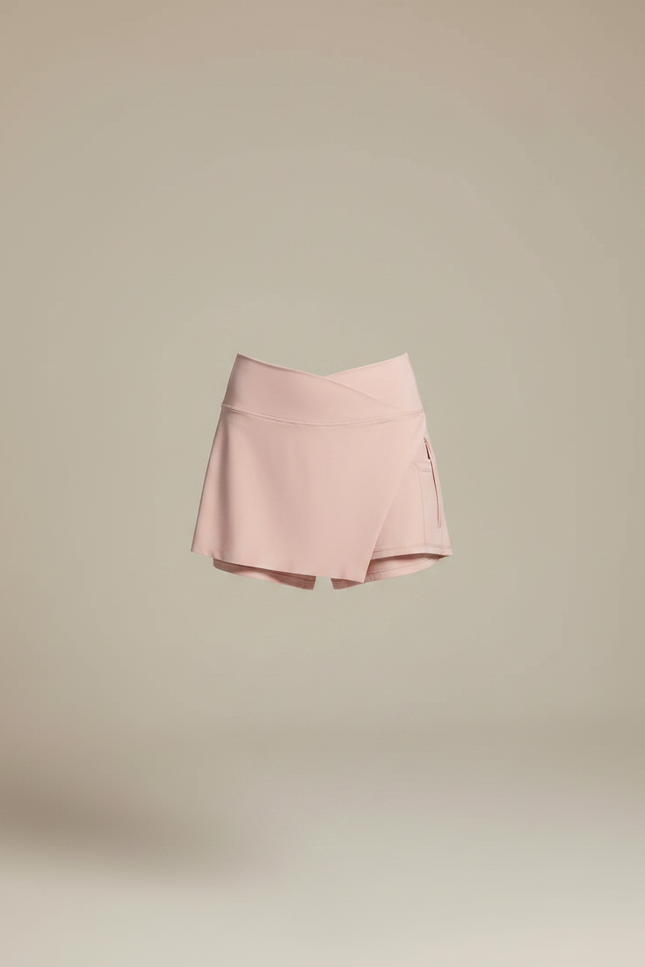 Pantalon Jupe Rose Pâle Crossover Sportif Femme - Polyester - vue 3