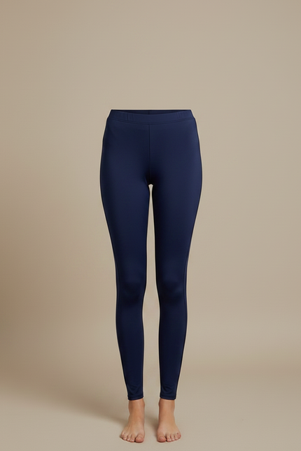 Pantalon Jupe Bleu Marine Crossover Sportif Femme Uni - Polyester - vue 3