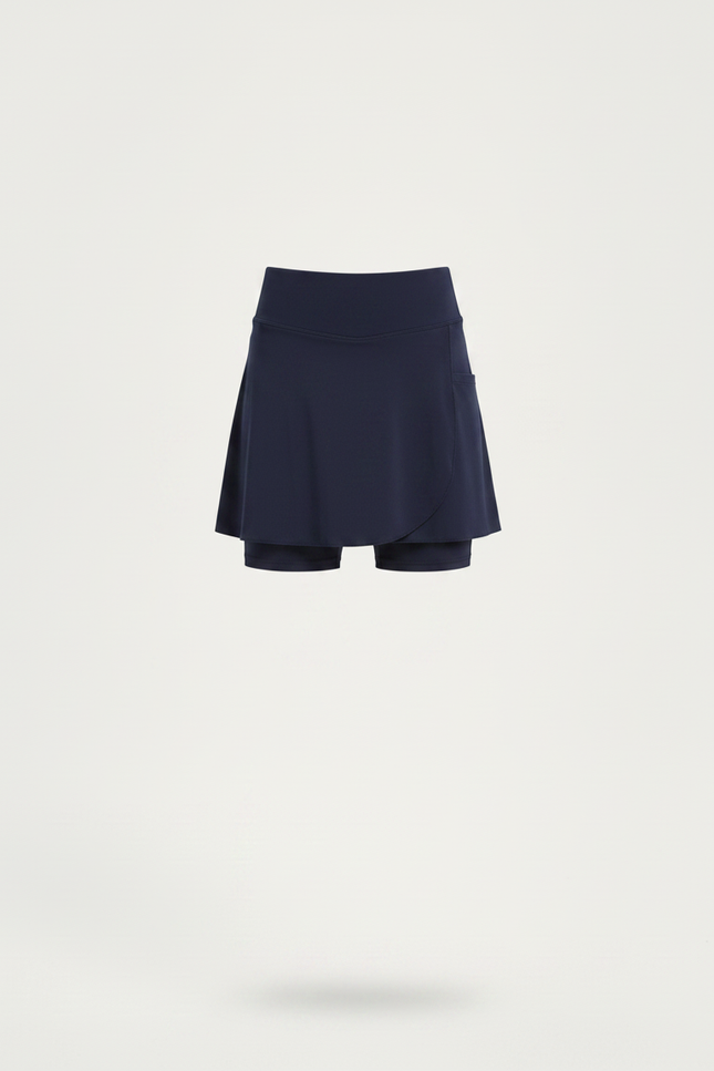 Pantalon Jupe Marine Sportif Confortable Enfant Poches - Polyester - vue 3