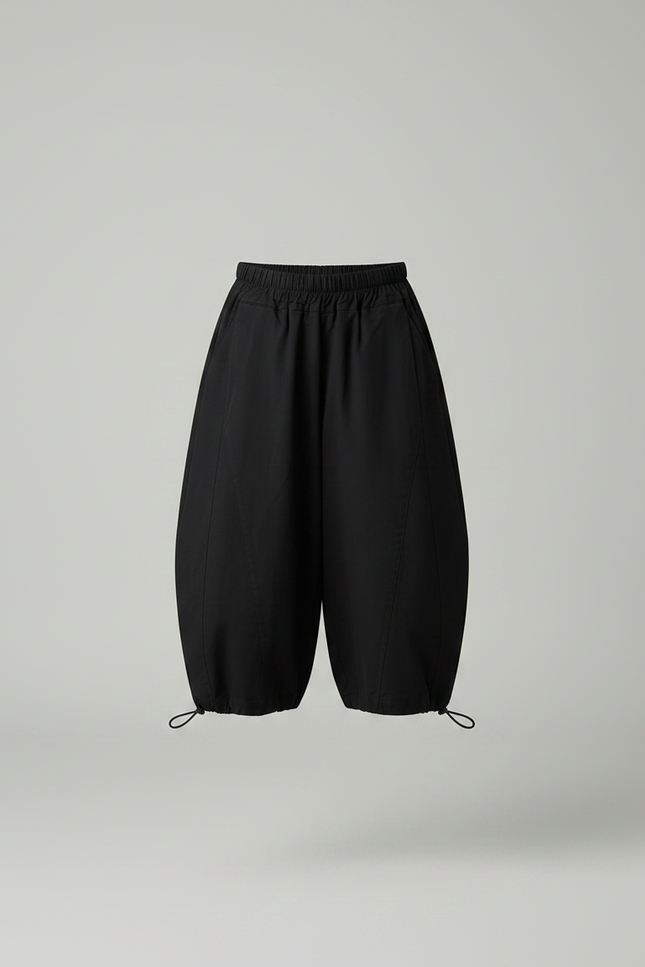 Pantalon Jupe Noir Ample Élastique Enfant Confortable - Polyester - vue 3