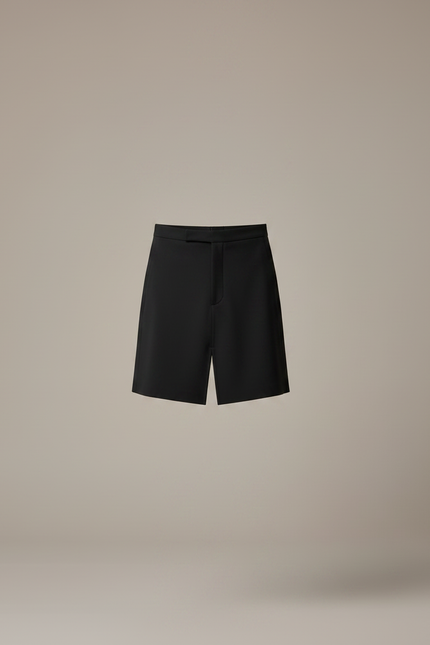 Pantalon Jupe Noir Plissé Court Homme Moderne - Polyester - vue 3